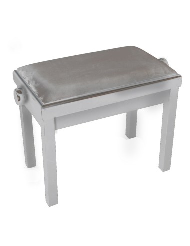 RBM 100-5WM Banquette Piano White Satin