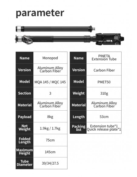 YC ONION PINETA Monopod Carbon