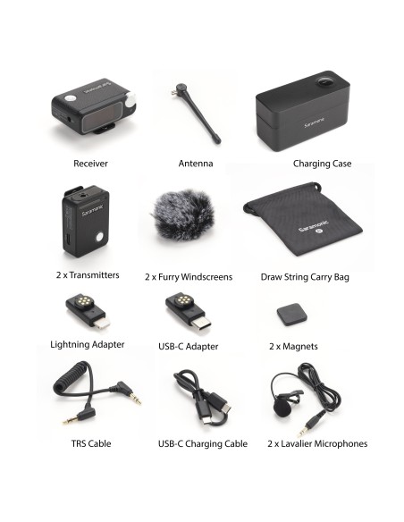 SARAMONIC Ultra Black - Kit sans fil + Lavalier