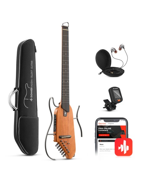DONNER HUSH-I Travel Guitar MP Nat