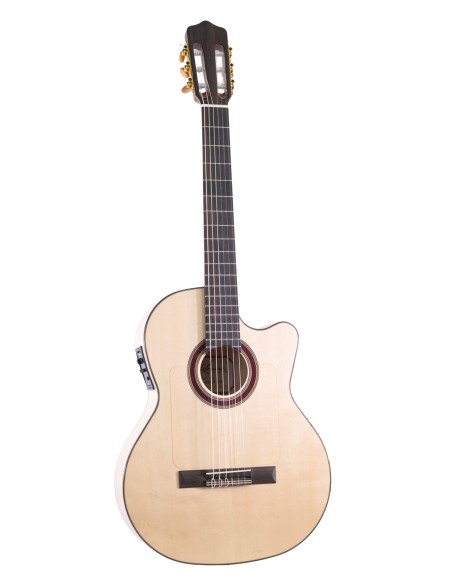 KREMONA - FLAMENCA CW ELECTRO ROSA LUNA SPRUCE MASSIF HETRE TRUSS ROD