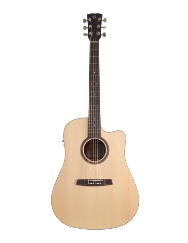 KREMONA FOLK DREAD 10 CW ELECTRO SPRUCE MASSIF-SAPELLI-SATIN
