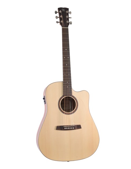 KREMONA K-M10CW FOLK DREAD 10 CW ELECTRO SPRUCE MASSIF-SAPELLI-SATI